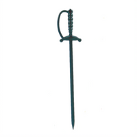 Spill-Stop 3-Inch Black Sword Cocktail Picks, 1,000 per Box