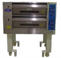 American Baking Systems ABSEDO-382 Double Deck Full-Size Electric Deck Oven with Stone Hearths
