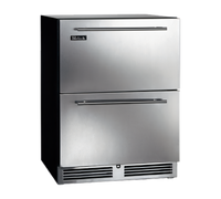 Perlick 23-7/8-Inch ADA-Height Undercounter Single-Section Drawer Freezer, Self-Contained, Stainless Steel