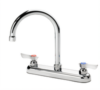 Krowne Silver Series Deck Mount Manual Faucet with 6-Inch Gooseneck Spout