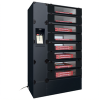 Hatco Flav-R 2-Go™ Pizza Locker System Holding Cabinet, Floor Model, 8 Lockers