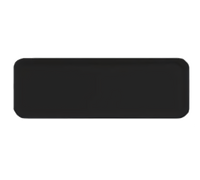 Glasteel Fiberglass Display/Bakery Tray — Rectangular 8-3/4 in x 25-1/2 in, Black