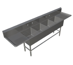 Image for collection of 4-compartment Sinks