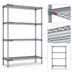 Thumbnail image #3 for Eagle Valu-Master 4-Tier Starter Wire Shelving Unit, 60