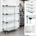 Thumbnail image #3 for Quantum 36 Inch W x 18 Inch D x 63 Inch H Stationary Solid Shelving Starter Kit