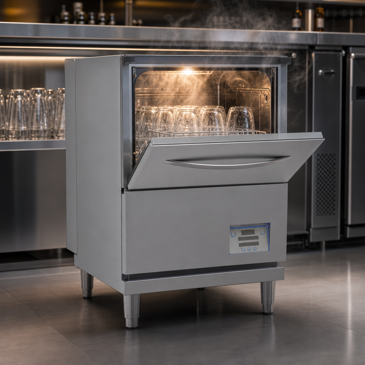 Product image #3 for Glastender GD24HT 24-Inch High-Temperature Door-Type Underbar Glasswasher with Built-In Booster
