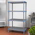 Thumbnail image #3 for Quantum Millenia 4-Shelf Gray Polymer Starter Shelving Unit, 24