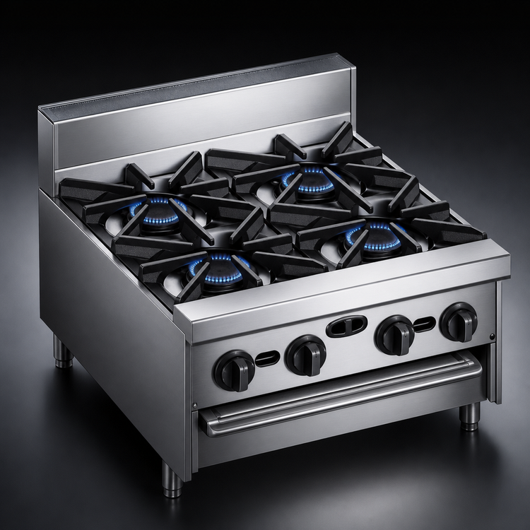 Product image #3 for Bistro 60-Inch Modular Gas Restaurant Range with 10 Open Burners