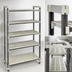 Thumbnail image #3 for Cambro Camshelving Elements XTRA High Density Top Rail Stationary Starter Unit, 54 x 21 x 81 Inch, 5-Tier Overhead Track Shelving