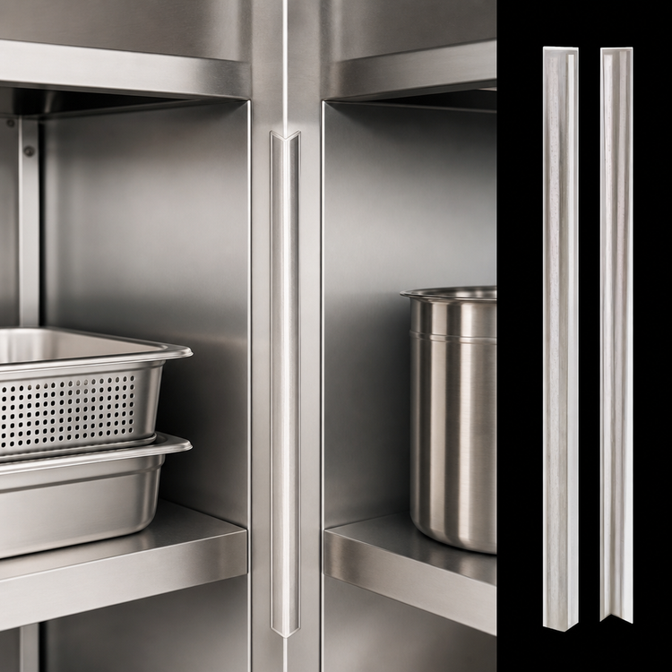 Product image #3 for Stainless Steel Inside Corner Guard with Adhesive Tape Backing, 2" x 2" x 72"