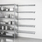 Thumbnail image #3 for Eagle Group A5-74-2136C 5-Tier Add-On Wire Shelving Unit, 36" W x 21" D x 74" H, Chrome-Plated