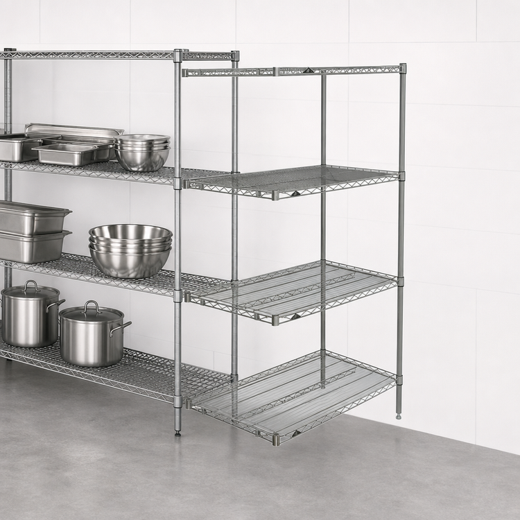 Product image #3 for Metro Super Erecta 4-Shelf Add-On Wire Shelving Unit, 36 x 24 x 63 Inches, Chrome Plated