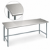 Thumbnail image #3 for Eagle Group Budget Series 144-Inch x 36-Inch Flat Top 430 Stainless Steel Work Table with Galvanized Tubular Base