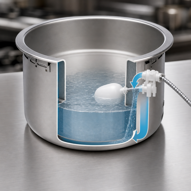 Product image #3 for Wells SS10TDUCIAF 11 Quart Round Drop-In Auto-Fill Electric Food Warmer with Drain, Fully Insulated