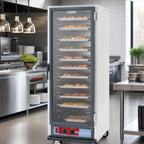 Thumbnail image #3 for Metro C5 C519-HFC-4 Mobile Full-Height Non-Insulated Heated Holding Cabinet, Clear Door, 18 Sheet Pan Capacity, 120V