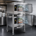 Thumbnail image #3 for AccuTemp Evolution Two-Compartment Connectionless Boilerless Electric Convection Steamer with Stand, 3-Pan per Compartment, 208V