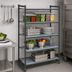 Thumbnail image #3 for Cambro Camshelving Basics Plus 4-Tier Solid Stationary Starter Unit, 21 x 36 x 72 Inches, Brushed Graphite