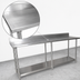 Thumbnail image #3 for BK Resources 84-Inch x 30-Inch 16-Gauge Stainless Steel Work Table with 5-Inch Riser and Adjustable Undershelf