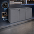 Thumbnail image #3 for Glastender C1RB72 One-Zone Remote Back Bar Cooler, 72 Inch, Three-Section, Bar Profile, Solid Swing Doors
