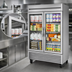 Thumbnail image #3 for True Two-Section Framed Glass Door Reach-In Refrigerator, Bottom-Mounted Refrigeration
