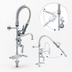 Thumbnail image #3 for T&S Brass Mini Pre-Rinse Unit, 8-Inch Swing Nozzle, Deck Mount