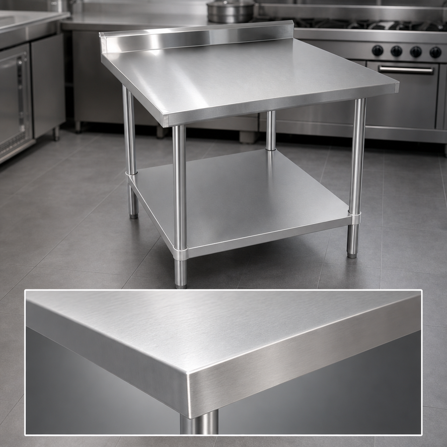 16-Gauge 304 Stainless Steel Top