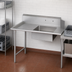 Thumbnail image #3 for John Boos Pro-Bowl Straight Soiled Dishtable with 20 x 20 x 8 Pre-Rinse Sink Bowl, 132 Inch, Left-to-Right, 16-Gauge 300-Series Stainless Steel