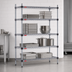 Thumbnail image #3 for EAGLEbrite Quad-Adjust® 4-Tier Stationary Commercial Wire Shelving Starter Unit, 72