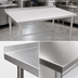 Thumbnail image #3 for 84 Inch x 36 Inch Stainless Steel Work Table with 1-1/2 Inch Rear Up-Turn