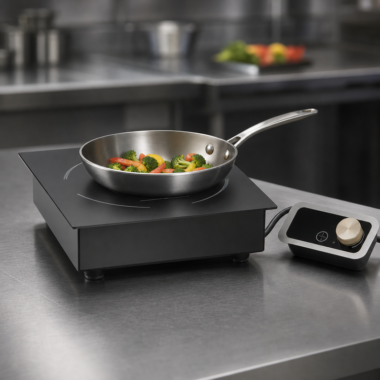 Product image #3 for TableCraft CW40196 Countertop Drop-In Single Burner Induction Cooktop