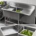 Thumbnail image #3 for John Boos Pro-Bowl 2-Compartment Stainless Steel Sink with Right Drainboard