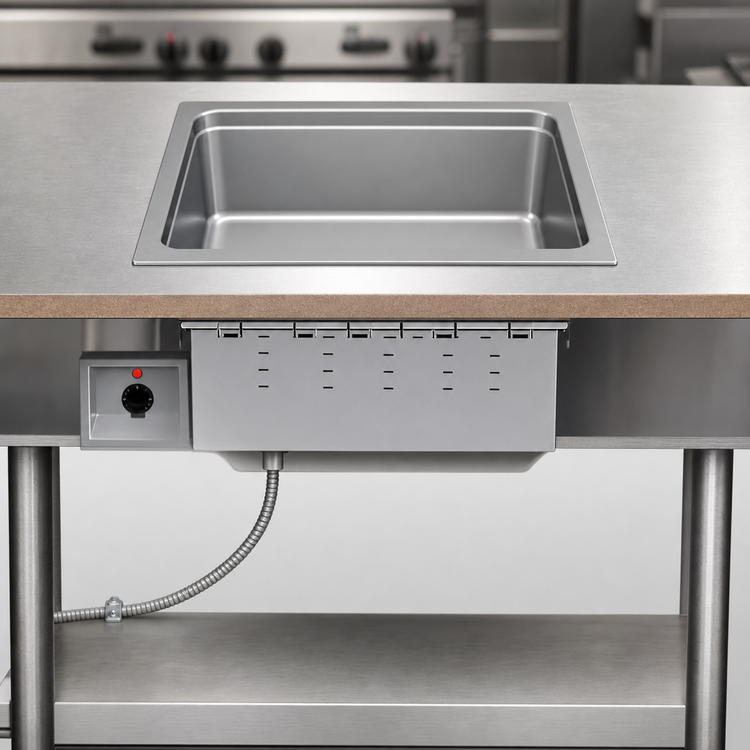 Product image #3 for Vollrath Single-Well Full-Size Bottom-Mount Electric Wet Hot Food Well