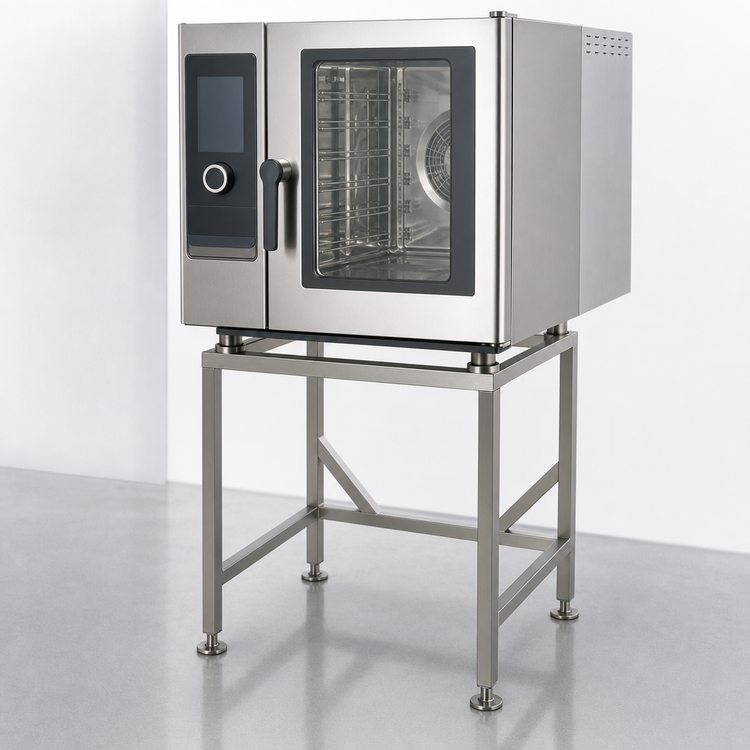 Product image #2 for Alto-Shaam Small Equipment Stand with Seismic Feet for 6-10 and 10-10 Combi Ovens