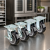 Thumbnail image #3 for Krowne Royal Series Extra Heavy Duty Large Plate 6-Inch Caster Set for Double Stack Convection Ovens