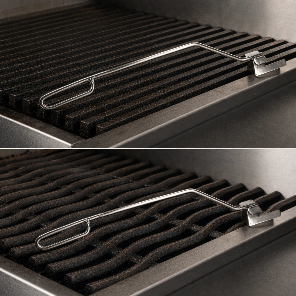 Fits Flat and Wavy Grates