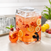 Thumbnail image #3 for Cal-Mil 2 Gallon Square Glass Infusion Dispenser with Spigot and Lid