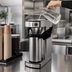 Thumbnail image #3 for Omcan USA Single Brewer Manual Pourover Airpot Coffee Maker with 2 Liter Air Pot, Stainless Steel, 120V