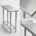 Thumbnail image #3 for Deluxe Series Stainless Steel Work Table with Rear Upturn, 144 x 24 Inches