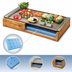 Thumbnail image #4 for Cal-Mil Madera Rectangular Cold Concept Base with Cold Pack and Liner, Rustic Pine