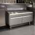 Thumbnail image #3 for Glastender ACB-34 34-Inch Underbar Stainless Steel Add-On Cabinet Base with 2 Hinged Doors