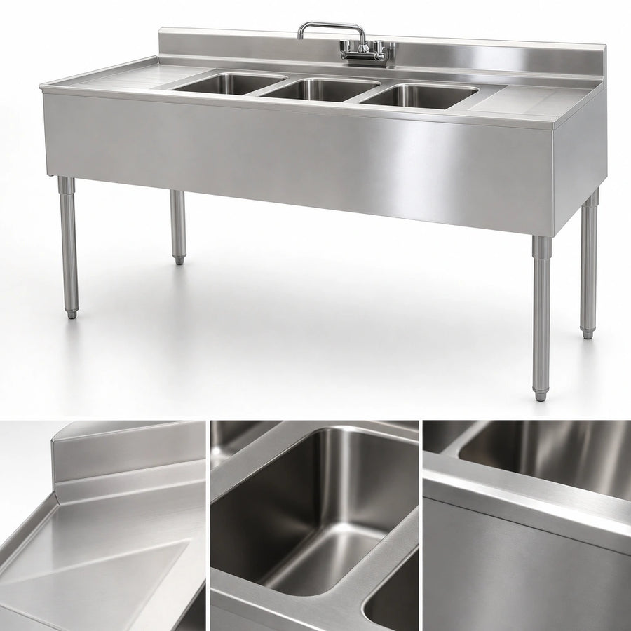 304 Stainless Steel Work Surfaces