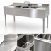 Thumbnail image #3 for Eagle Group 2200 Series 48-Inch x 24-Inch Three-Compartment Underbar Sink Unit with Left Drainboard
