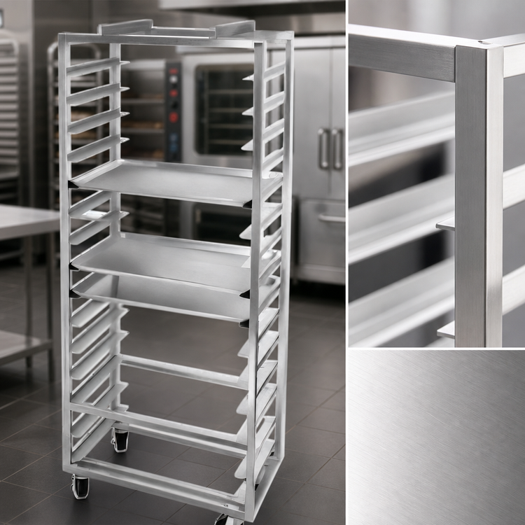 Product image #3 for Channel 412S-OR Single Section Side-Loading Stainless Steel Bun Pan Oven Rack, 15 Pan Capacity