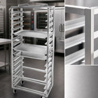Thumbnail image #3 for Channel Manufacturing 412S-OR Single-Section Side-Loading Stainless Steel Bun Pan Oven Rack, 15-Pan Capacity, No-Lift