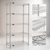Thumbnail image #3 for Eagle Group 5-Tier Starter Wire Shelving Unit, 36 x 24 x 86 Inches, Stainless Steel Finish