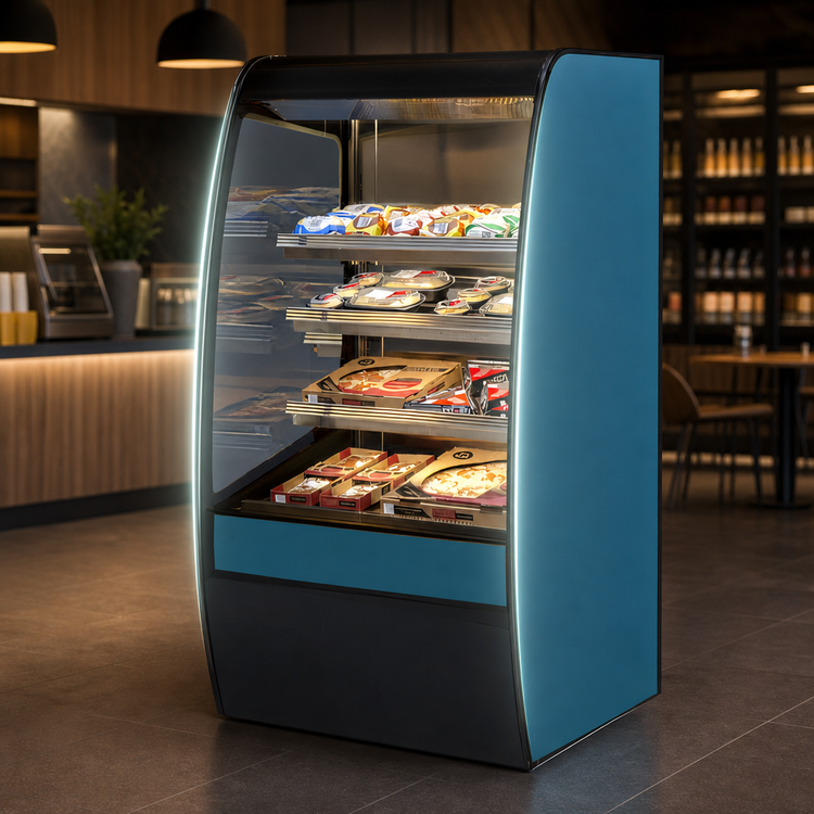 Product image #3 for Federal Industries Vision Series Non-Refrigerated Self-Serve High Profile Merchandiser with Curved Ends