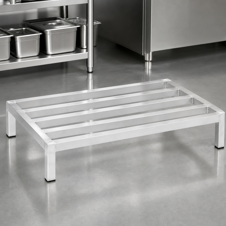 Product image #3 for Panco Aluminum Tubular Dunnage Rack, 48W x 20D x 8H, 2,000 lb Capacity