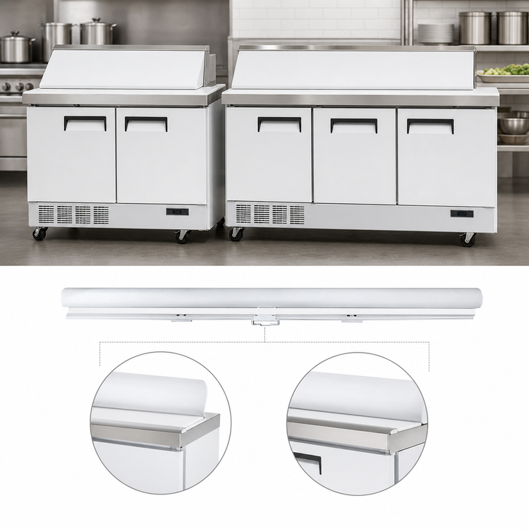 Product image #3 for Turbo Air 60-Inch White Field-Installed Night Cover for TOM-60SW(B)-N and TOM-60L