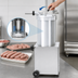 Thumbnail image #3 for Trento Automatic Vertical Hydraulic Piston Sausage Stuffer, 95 lb. Capacity, Stainless Steel