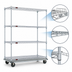 Thumbnail image #3 for EAGLEbrite 4-Tier Wire Dolly Truck with 36 x 24-Inch Shelves, Zinc Finish
